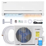Albott Mini Split Air Conditioner and Heater, 18,000 BTU, SEER2 18, 208-230V Inverter Energy-Efficient AC with Self-Cleaning, Remote and APP Control, Easy Installation, Cools up to 1250 Sq.Ft.
