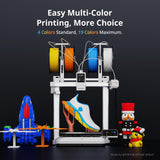 3D Printer with ACE GEN 2 Tech, 600mm/s Max Speed, Native 4-Color & 19-Color Max Expansion with 4 ACE 2 Pro, Hardened Steel Nozzle
