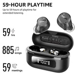 Active Noise Cancelling Wireless Earbuds, 6 Mics ENC Clear Call, IPX8 Waterproof, in Ear Bluetooth 5.3 Headphones TOZO