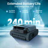 Aiper Scuba S3 Robotic Pool Cleaner, Cordless Lightweight with Strong Suction, Waterline Scrubbing, Smart Sensor Navigation, App Control & Waterline Parking, 240 Min Runtime for In-Ground Pools, Gray