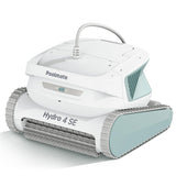 Hydro 4SE Robotic Pool Cleaner, S-Shaped Path/Auto Wall/Waterline Cleaning, 40FT Long Cable/4 Cleaning Modes, 4.1L Large Filter Basket Pool Vacuum Ideal for Inground/Above Pools
