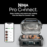 Ninja Woodfire ProConnect Premium XL Outdoor Grill & Smoker, Blue & Gold