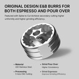 TIMEMORE Manual Coffee Grinder Chestnut ESP with Patented Stainless Steel Conical Burr - Precise Adjustable Setting - Black