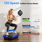 JOROTO 4D Vibration Plate Exercise Machine, 3-Motor App-Controlled High-Intensity Adjustable Speed Vibration Plate for Weight Loss & Lymphatic Drainage