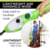 H2O X5 Steam Mop & Handheld Steam Cleaner | 5-in-1 Floor Steamer | Hardwood, Tile & Laminate Cleaner | Carpet Glider Included | Grout, Window & Garment Attachments