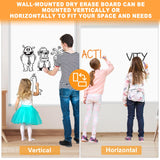 H-Qprobd Dry Erase Board for Wall 60"x40" Aluminum Presentation Magnetic Whiteboard with Long Pen Tray, Wall-Mounted White Board for School, Office and Home H-Qprobd