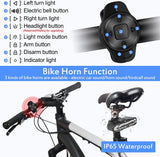 Smart Turn Signal,NineLeaf Bike Tail Light Rechargeable,Wireless Turn Signals,Back Light for Bike,IP65 Waterproof,Anti-Theft Vibration,6 Light Modes,Rechargeable,for Bicycles, Electric Bicycles,10PK