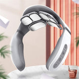 HCUCTOS Cordless Intelligent Massager for Neck Relax, 4 Pads, Modes 15 Levels Portable Deep Tissue Trigger Point