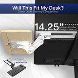 VIVO Light Wood Under Desk 25 x 10 inch Keyboard Tray, MOUNT-KB03C