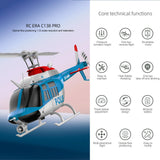 Ssccgym C138Pro 206 Remote Controlled Helicopter for Adults Beginners RC Heli Aileronless 6CH 6-Axis Gyroscope Air Pressure Hold Optical Flow Position Fly Upside Down 3D Rolling RTF 2Batteries