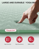 HAPBEAR Extra Large Yoga Mat - 72"x48"/78"x54"x6mm (1/4 inch), Non-Slip, Durable, Eco-Friendly, Thick Wide Exercise Mat for Home Workouts, Yoga, Pilates, Stretching, Meditation (Barefoot Exercise) HAPBEAR