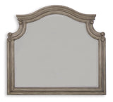 Signature Design by Ashley Lodenbay Casual Smooth-Gliding 7-Drawer Dresser and Mirror with Safety Stop, Light Gray & Dark Brown