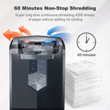14-Sheet Microcut Paper Shredder and 12-Pack Shredder Lubricant Sheets bonsaii