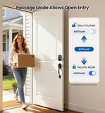 Veise KS02A Fingerprint Door Lock, Keypad Deadbolt, Oil Rubbed Bronze