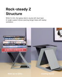 Folding Laptop Stand Lap Desk, Portable & Mini Computer Stand Laptop Desk for Travel and Home Office, Ergonomic Design, Black MOFT