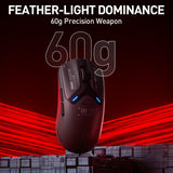 INPHIC IN10P Lightweight Wireless Gaming Mouse, Tri-Mode Wireless Mouse