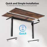 Agilestic Electric Standing Desk, 55 x 28 Inches Height Adjustable Desk, Sit Stand up for Work Office Home
