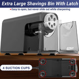 AFMAT PSX1 Electric Pencil Sharpener Heavy Duty, 6 Holes, Auto Stop Pencil Sharpener, Classroom Electric Sharpener for 6-11mm Colored Pencils, 7000 Sharpenings, Fast Sharpen, Do not Eat up Pencils