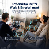 N newline Conference Speaker and Microphone, 3-Mic 360° Pickup, AI 3A DSP