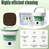 PXNTLA Mini Portable Foldable Washer - 16L Portable Washing Machine, Spin dryer, Small Folding Washing Machine 3 Cleaning Modes for Baby Clothes/Intimate Apparel, for Travel, Home