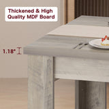 Garvee 71" Farmhouse Dining Table for 6-8 People, Rectangular Kitchen Table