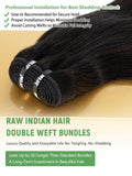 MLIP Human Hair Bundles Straight, Raw Virgin Indian Hair, Full & Natural