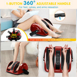 CARESKYpro Foot Massager with Heat, 3-Heating Shiatsu Foot Massager for Circulation and Pain Relief, Deep Kneading Rolling for Calf-Feet-Arm Relaxation, Plantar Fasciitis, Neuropathy