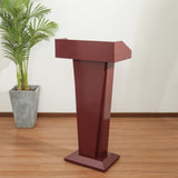 Iron Lectern Podium Stand - Modern Hotel Reception Information Desk for School Training & Lectures. Welcome Paint, Sturdy & Stylish Lecture Table