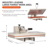 16x32 Large Format Manual Heat Press Machine for T-Shirt, HTV