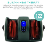Best Choice Products Heated Shiatsu Foot Massager for Pain Relief, Plantar Fasciitis, Neuropathy, Blood Circulation w/Compact Design - Dark Green