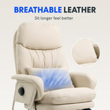 FLEXISPOT 2-in-1 Chaise Lounge Chair Indoor with Wheels Footrest 90-165° Reclining Lumbar Support