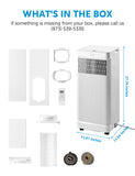 8,500 BTU ASHRAE (5,000 BTU SACC) Portable Air Conditioner Smart Control, Cools up to 150 Sq. Ft. Midea