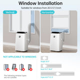 14000 BTU Portable Air Conditioners Cools Up to 700 Sq.Ft, 3-in-1 Energy Efficient Portable AC Unit with Remote Control,Dehumidifier Fan,Smart Quiet Sleep Mode,Timer,Auto Swing,for Room Bedrooms