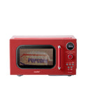 COMFEE' Retro Microwave Oven, Small Microwave with 6 Auto Menus, 0.9 cu.ft Countertop Compact Microwave with Multi-stage Cooking, Mute Function, LED digital, Red/900W, CMO-MMP02AA(RD)