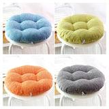 Comfortable Round Chair Cushion for Indoor/Outdoor Use - Thick Seat Pad for Office, Kitchen, Dining - Available in 32/40/45/50 cm (Blue, 32cm)