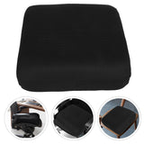 Office Chair Seat Cushion 18.1x16x6 Inch with Handle, Non Slip Black Pad