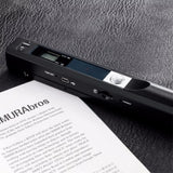 QERTYHJK Handheld Scanner A4 Document Book Pen Portable Colorful