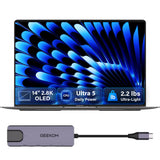 GEEKOM GeekBook X14 Pro Laptop, 2.2 lb Ultra Thin 14" 2.8K OLED Notebook
