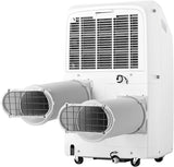 Hisense Smart SACC 8,000 BTU Dual Hose Portable Air Conditioner with Heat Pump, 4-modes (Cool, Heat, Fan, Dehumidifier)