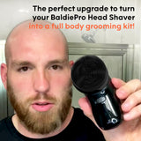 Groomie 7-Piece Men's Hair Clippers & Grooming Kit - Includes Precision Clipper, 3-5-7mm Clipper Guards, Ear & Nose Trimmers, Exfoliation Brush, and Pre-Shave Massager - Perfect for Beginners