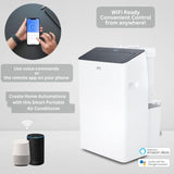 14,000 BTU (12,000 BTU SACC) Inverter Portable Air Conditioner and Heater with Dual Hose, Dehumidifier Cooper & Hunter