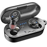 Bluetooth 5.3 Wireless Earbuds with Wireless Charging Case IPX8 Waterproof Stereo Headphones in Ear Built in Mic Headset TOZO