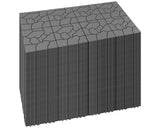 Mapleyard 432 PCS Plastic Interlocking Deck Patio Tiles - 12" x 12" Anti-Slip Waterproof Outdoor Flooring, Balcony Floor Decking for Poolside & Backyard, All Weather Use, Grey, Stone