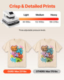 Heat Press Machine, 15 x 15 inch, T-Shirt Press Machine with Auto Release and Adjustable Pressure