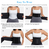 Wlitri Waist Trainer Belt Waist Cincher Trimmer Ab Belt Tummy Control Body Shaper with Triple Wrap Women and Men Black M