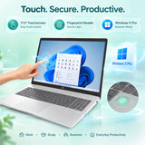 HP 17 Business Laptop, 17.3" HD+ Touchscreen, Intel 10-Core i5-1334U(Up to 4.6GHz), 16 GB RAM, 512 GB SSD, Numeric Keypad, Fingerprint Reader, Wi-Fi 6, Windows 11 Pro, Natural Silver, w/Accessories