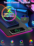 XL RGB LED Gaming Mouse Pad with 15W Magnetic Wireless Charging