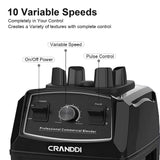 CRANDDI Professional Blender,1500 Watt Commercial Blenders for Kitchen with 70oz Capacity and Self-Cleaning