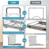 Pull Out Trash Can Under Cabinet with Soft-Close Slides，Heavy Duty Slide Out Under Sink Garbage Can (Not Included Trash Can)