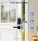 Veise KS02A Fingerprint Door Lock, Keypad Deadbolt, Matte Black